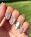Sheer Lavender Shimmer - Press-On | Extra Short | Round