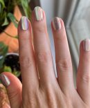 Sheer Lavender Shimmer - Press-On | Extra Short | Round