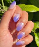 Purple Chrome Gradient - Press-On | Medium | Oval