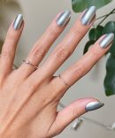 Steel Velvet - Press-On | Medium | Almond