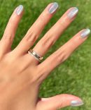 Sheer Lavender Shimmer - Press-On | Extra Short | Round