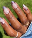 Metallic Swirls - Press-On | Medium | Oval