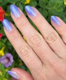 Purple Chrome Gradient - Press-On | Medium | Oval