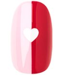 Colorblock Heart - Press-On | Short | Round