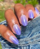 Purple Chrome Gradient - Press-On | Medium | Oval