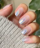 Holographic Gradient - Press-On | Short | Round