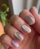 Sheer Lavender Shimmer - Press-On | Extra Short | Round