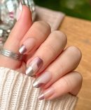 Metallic Swirls - Press-On | Medium | Oval