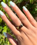 Seafoam | Short | Squoval - Tab Press-On