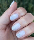 Exclamation Point Glitter Gradient Press-Ons | Squoval | Short