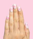 Pink Star Party | Extra Short | Round - Tab Press-On