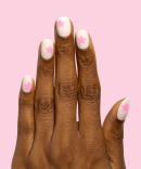 Pink Star Party | Extra Short | Round - Tab Press-On
