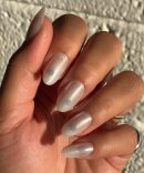 Shimmer Snowflake | Oval | Medium