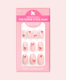 Vampy Bows | Short | Round - Tab Press-On