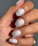 Exclamation Point Glitter Gradient Press-Ons | Squoval | Short